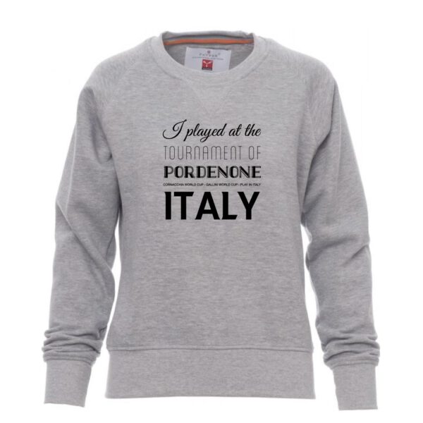 Sweatshirt Lady Grey Cornacchia World Cup